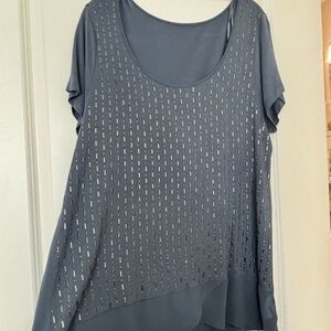 Elegant Gray Women's Top